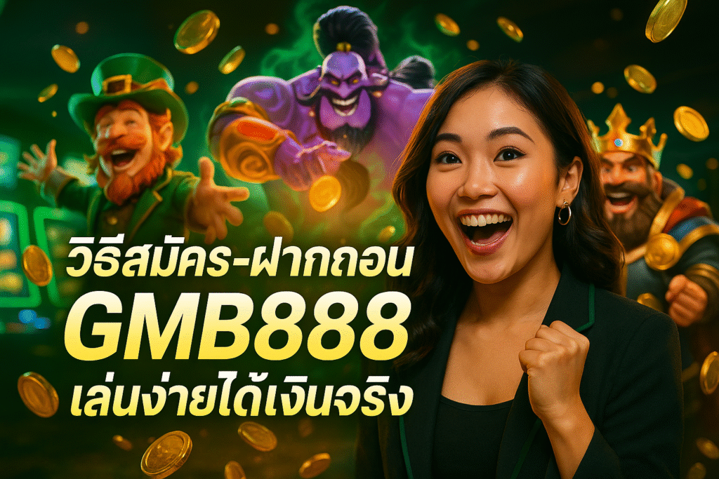 วิธีสมัคร-ฝากถอน GMB888 เล่นง่ายได้เงินจริง