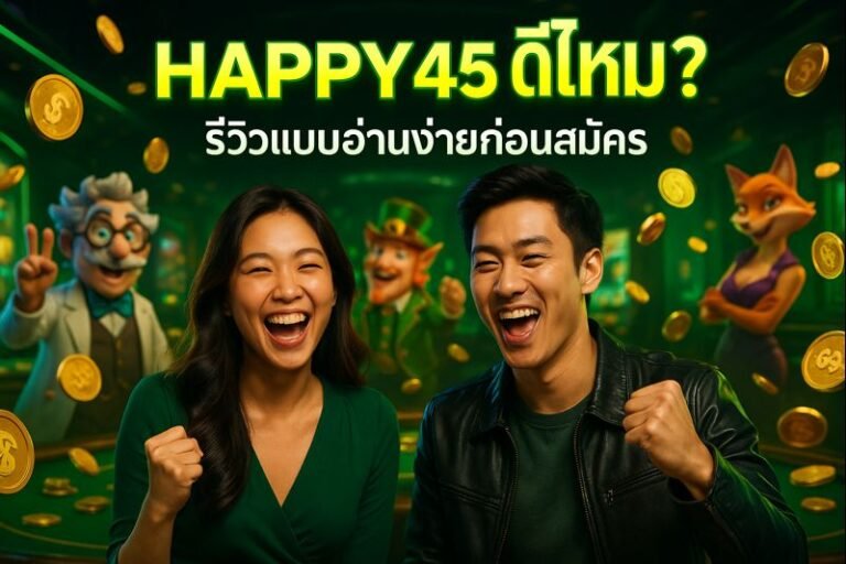 HAPPY45 ดีไหม? รีวิวแบบอ่านง่ายก่อนสมัคร