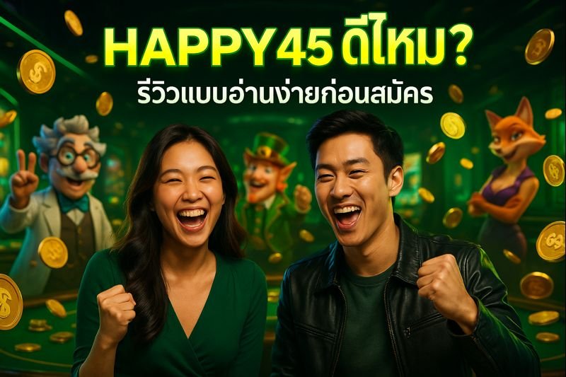 HAPPY45 ดีไหม? รีวิวแบบอ่านง่ายก่อนสมัคร